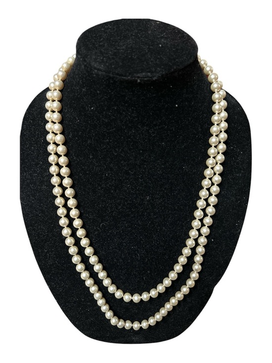 Jewelry - Classic Ivory Pearl Double Strand Necklace- Can be long or shorter